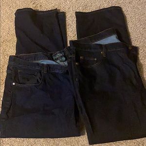 2 pair Lauren Ralph Lauren jeans 22w